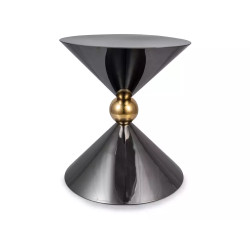 Ława Mira czarny połysk 56x50