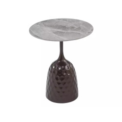 Ława Mutti szary efekt marmuru/brąz antyczny 60x50