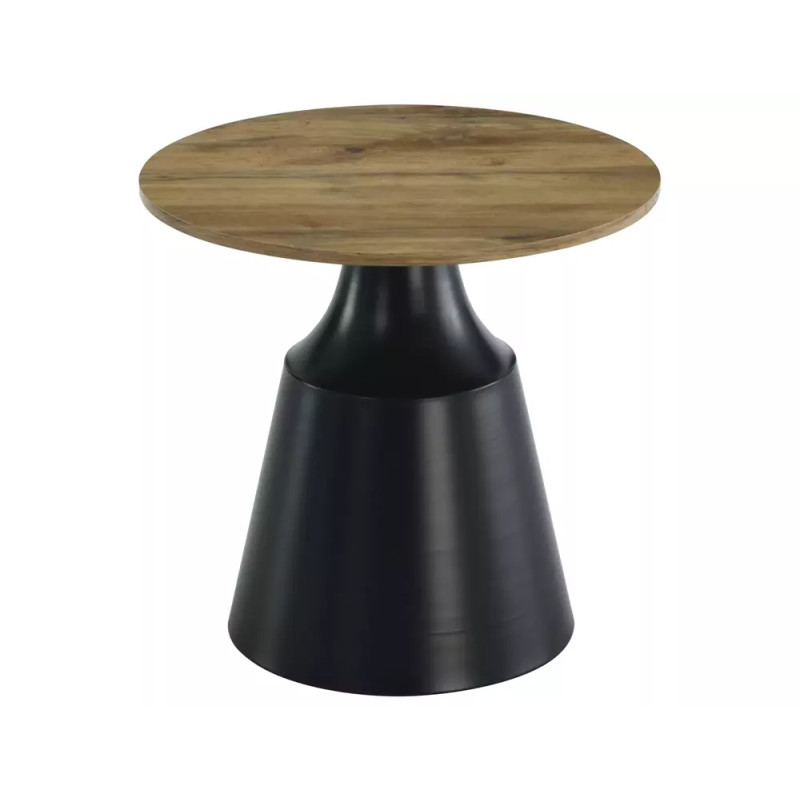 Ława Itaka dąb artisan/czarny mat 40x70 (ZESTAW)