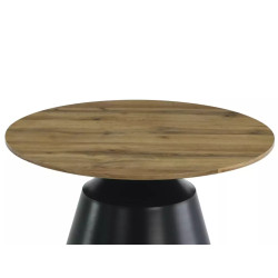 Ława Itaka dąb artisan/czarny mat 40x70 (ZESTAW)