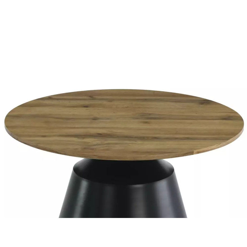 Ława Itaka dąb artisan/czarny mat 40x70 (ZESTAW)