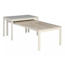 Ława Frost L1 off white/dąb alpejski 40x60x120