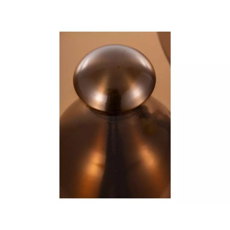 Ława Cassie brąz transparentny/miedziany połysk 38x70 (ZESTAW)