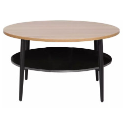 Ława Ella A dąb/czarny 45x80