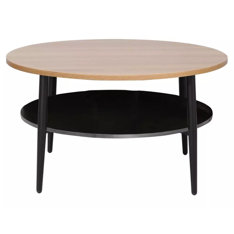 Ława Ella A dąb/czarny 45x80