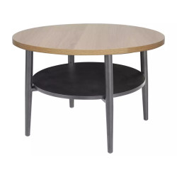 Ława Ella B dąb/czarny 45x60