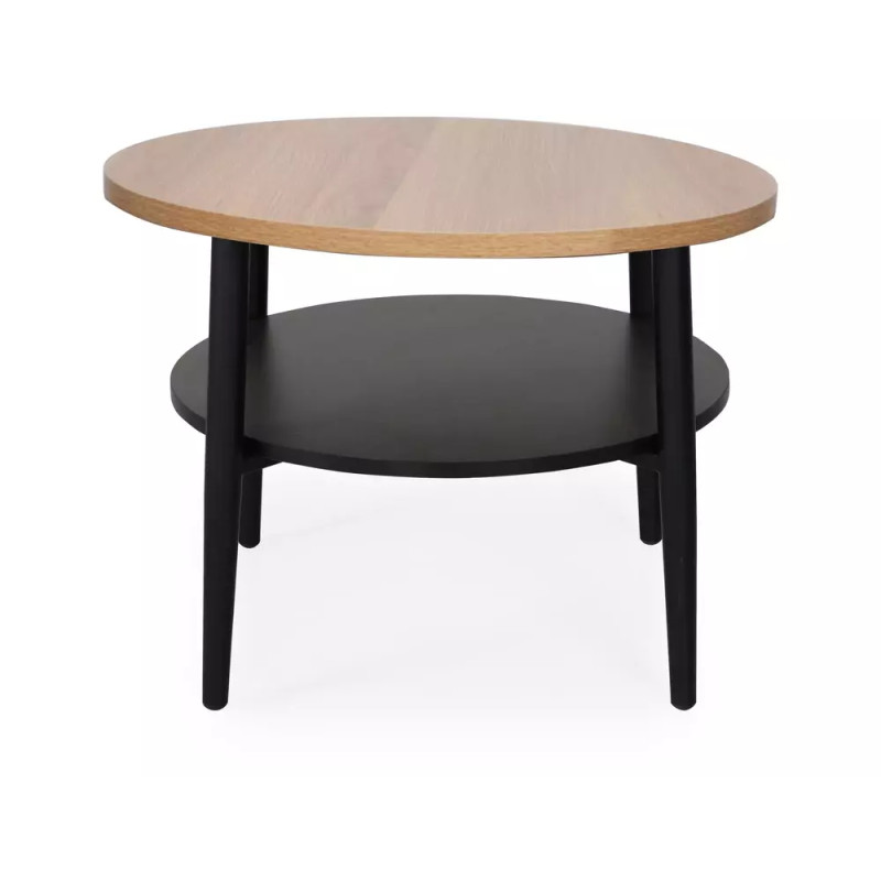 Ława Ella B dąb/czarny 45x60