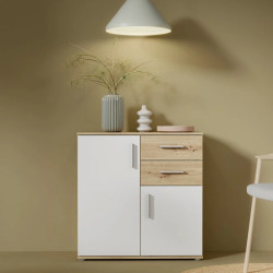 Komoda NET106 IKLK221-C830 Dąb Sonoma/Biały Meble Forte