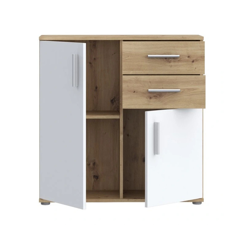 Komoda NET106 IKLK221-C830 Dąb Sonoma/Biały Meble Forte