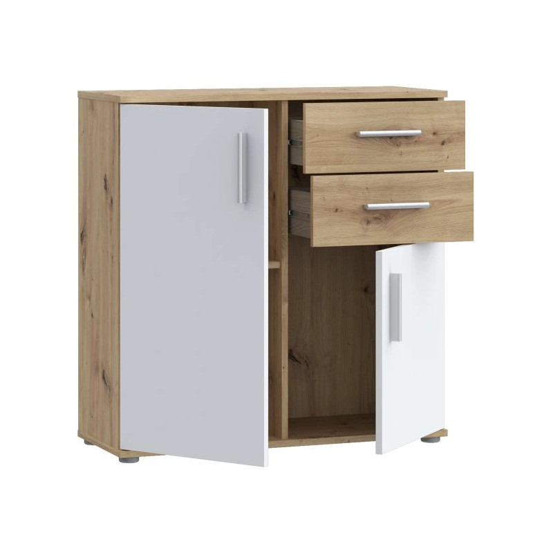 Komoda NET106 IKLK221-C830 Dąb Sonoma/Biały Meble Forte