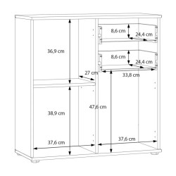 Komoda NET106 IKLK221-C830 Dąb Sonoma/Biały Meble Forte