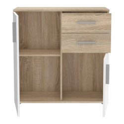 Komoda NET106 IKLK221-Q45F Dąb Sonoma/Biały Meble Forte