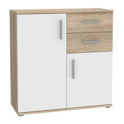 Komoda NET106 IKLK221-Q45F Dąb Sonoma/Biały Meble Forte