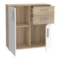 Komoda NET106 IKLK221-Q45F Dąb Sonoma/Biały Meble Forte