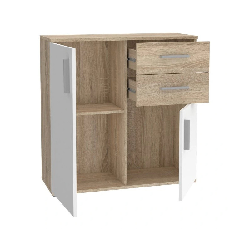 Komoda NET106 IKLK221-Q45F Dąb Sonoma/Biały Meble Forte