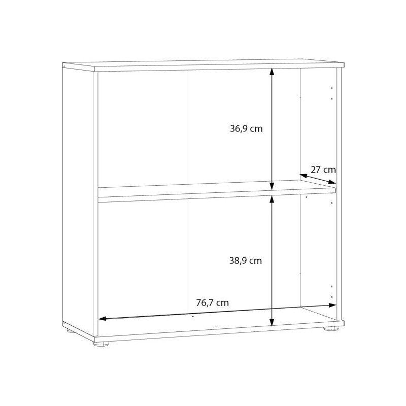 Komoda 2D NET106 IKLK222-C804 Dąb Artisan/Biały Meble Forte