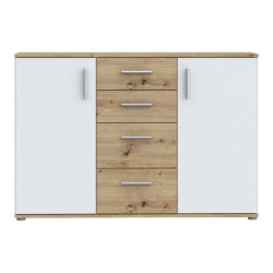 Komoda 2D4S NET106 KLK231-C830 Dąb Artisan/Biały Meble Forte