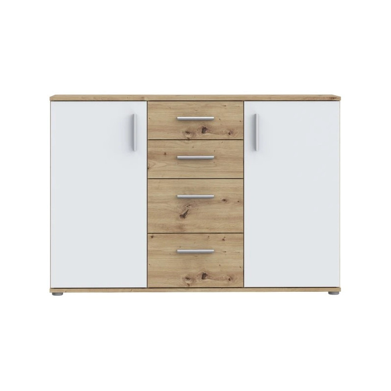 Komoda 2D4S NET106 KLK231-C830 Dąb Artisan/Biały Meble Forte