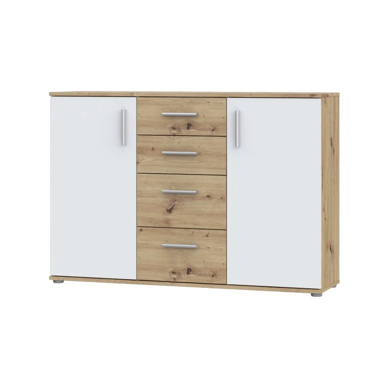 Komoda 2D4S NET106 KLK231-C830 Dąb Artisan/Biały Meble Forte