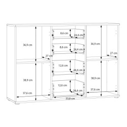Komoda 2D4S NET106 KLK231-C830 Dąb Artisan/Biały Meble Forte
