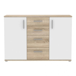 Komoda 2D4S NET106 IKLK231-Q45F Dąb Sonoma/Biały Meble Forte