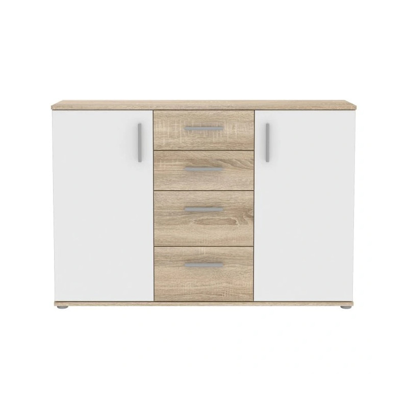 Komoda 2D4S NET106 IKLK231-Q45F Dąb Sonoma/Biały Meble Forte