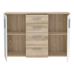 Komoda 2D4S NET106 IKLK231-Q45F Dąb Sonoma/Biały Meble Forte
