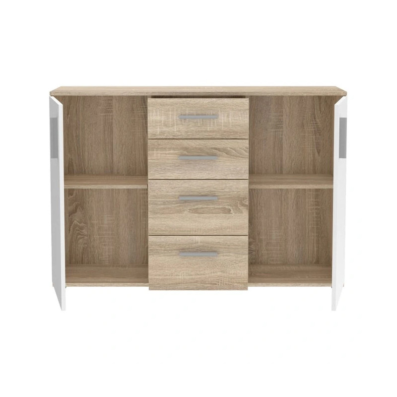 Komoda 2D4S NET106 IKLK231-Q45F Dąb Sonoma/Biały Meble Forte