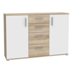 Komoda 2D4S NET106 IKLK231-Q45F Dąb Sonoma/Biały Meble Forte