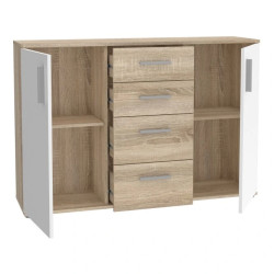 Komoda 2D4S NET106 IKLK231-Q45F Dąb Sonoma/Biały Meble Forte