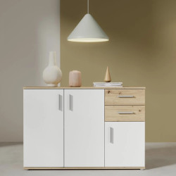 Komoda 3D2S NET106 IKLK232-C830 Dąb Artisan/Biały Meble Forte