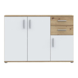 Komoda 3D2S NET106 IKLK232-C830 Dąb Artisan/Biały Meble Forte
