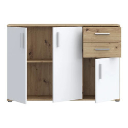 Komoda 3D2S NET106 IKLK232-C830 Dąb Artisan/Biały Meble Forte