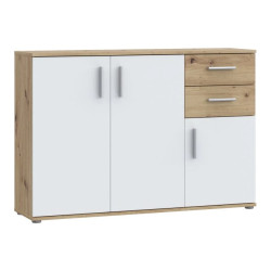 Komoda 3D2S NET106 IKLK232-C830 Dąb Artisan/Biały Meble Forte