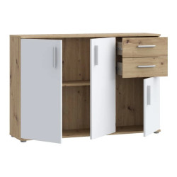 Komoda 3D2S NET106 IKLK232-C830 Dąb Artisan/Biały Meble Forte