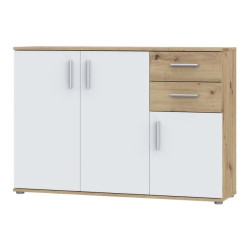 Komoda 3D2S NET106 IKLK232-C830 Dąb Artisan/Biały Meble Forte