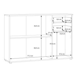 Komoda 3D2S NET106 IKLK232-C830 Dąb Artisan/Biały Meble Forte