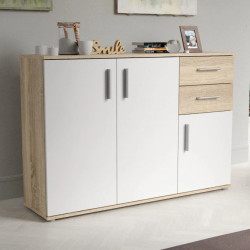 Komoda 3D2S NET106 IKLK232-Q45F Dąb Sonoma/Biały Meble Forte