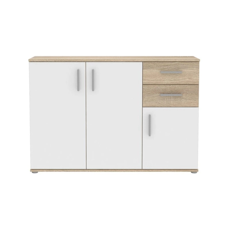 Komoda 3D2S NET106 IKLK232-Q45F Dąb Sonoma/Biały Meble Forte