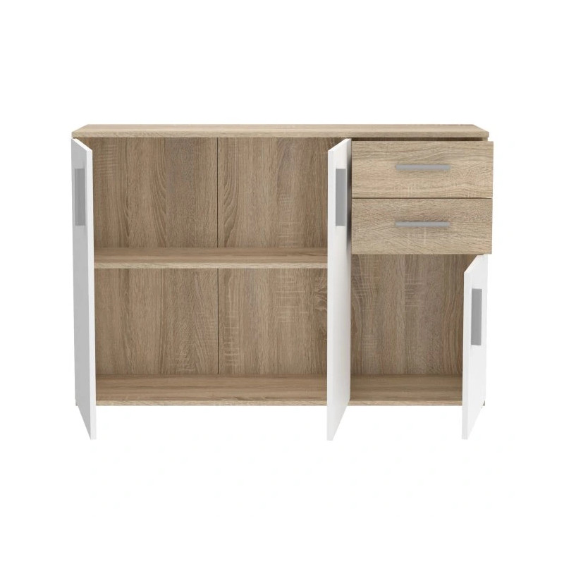 Komoda 3D2S NET106 IKLK232-Q45F Dąb Sonoma/Biały Meble Forte