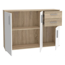 Komoda 3D2S NET106 IKLK232-Q45F Dąb Sonoma/Biały Meble Forte