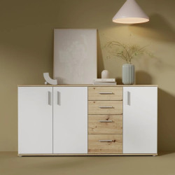 Komoda 3D4S NET106 IKLK241-C830 Dąb Artisan/Biały Meble Forte