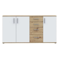 Komoda 3D4S NET106 IKLK241-C830 Dąb Artisan/Biały Meble Forte