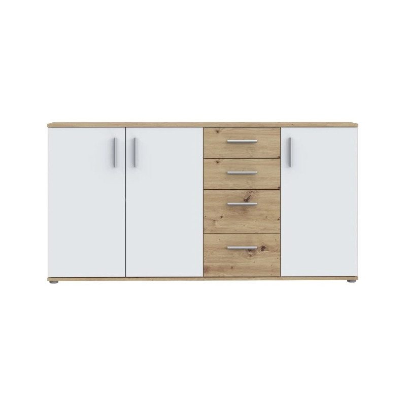 Komoda 3D4S NET106 IKLK241-C830 Dąb Artisan/Biały Meble Forte