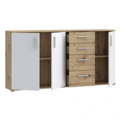 Komoda 3D4S NET106 IKLK241-C830 Dąb Artisan/Biały Meble Forte