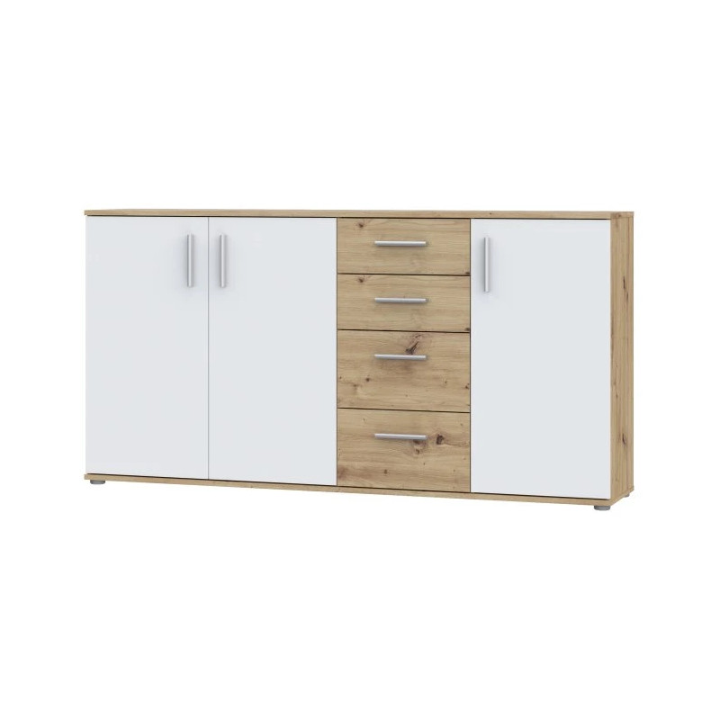 Komoda 3D4S NET106 IKLK241-C830 Dąb Artisan/Biały Meble Forte