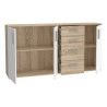 Komoda 3D4S NET106 IKLK241-Q45F Dąb Sonoma/Biały Meble Forte