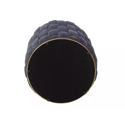Pufa Tiara Velvet z pojemnikiem szary/złoty tap.252 (42x37)