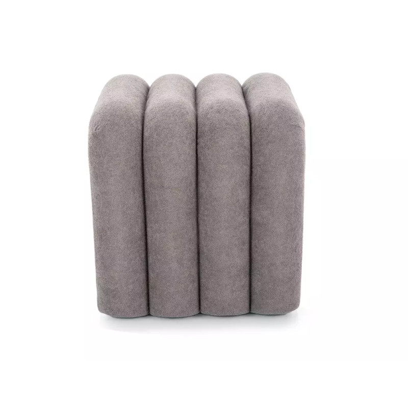 Pufa Tica szary tap.254 (40x40x38)