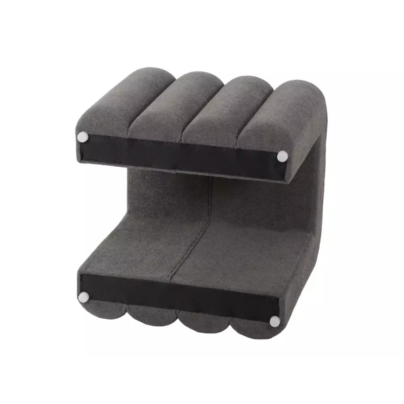 Pufa Tica szary tap.254 (40x40x38)